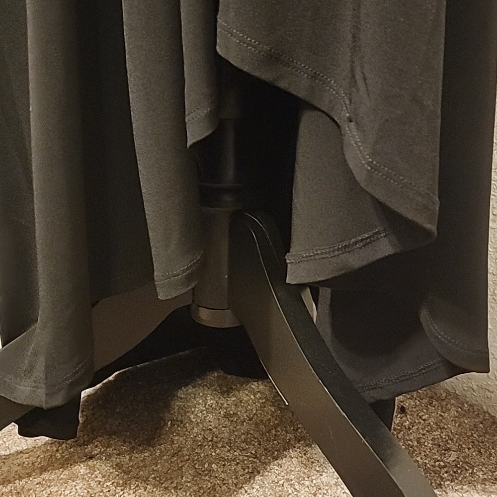 Torrid Black Long Sleeve Maxi Dress Hi-low Hem, Stretchy, Size 2 18/20 2x - Picture 9 of 12